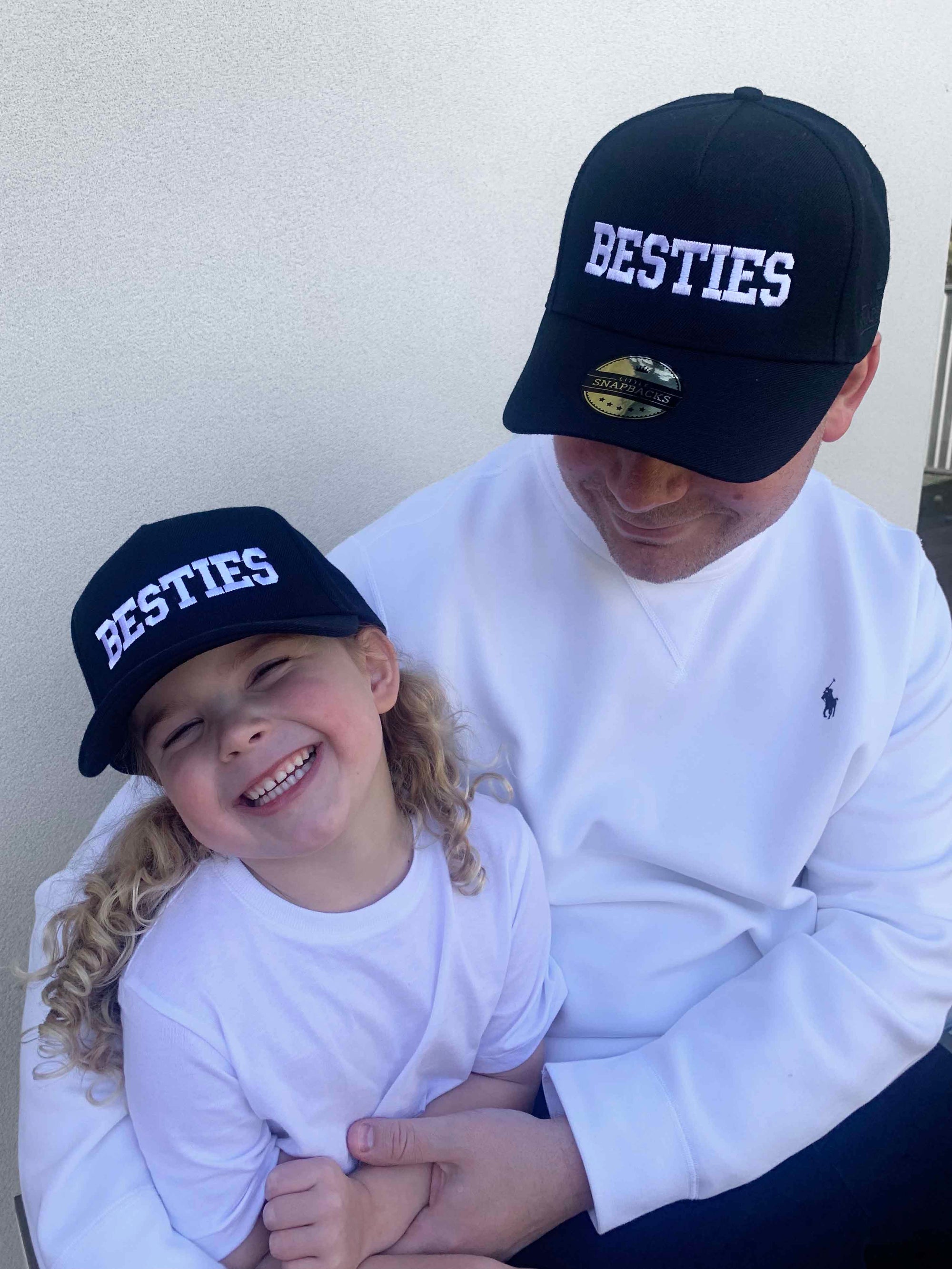 Personalised Matching Hats - Besties - Fathers Day Gift Ideas