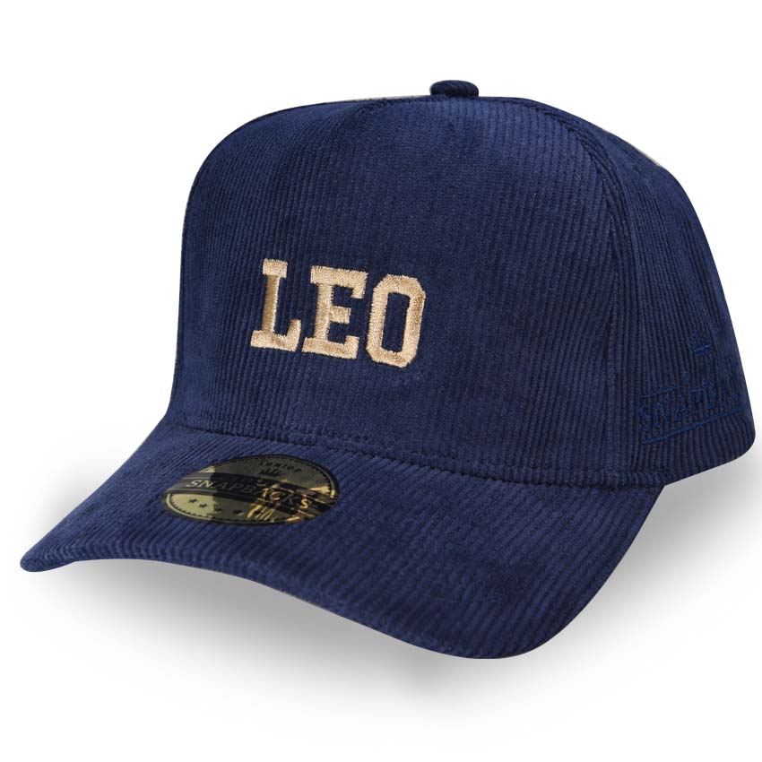 Personalised Kids Hat - Navy Cord Snapbacks