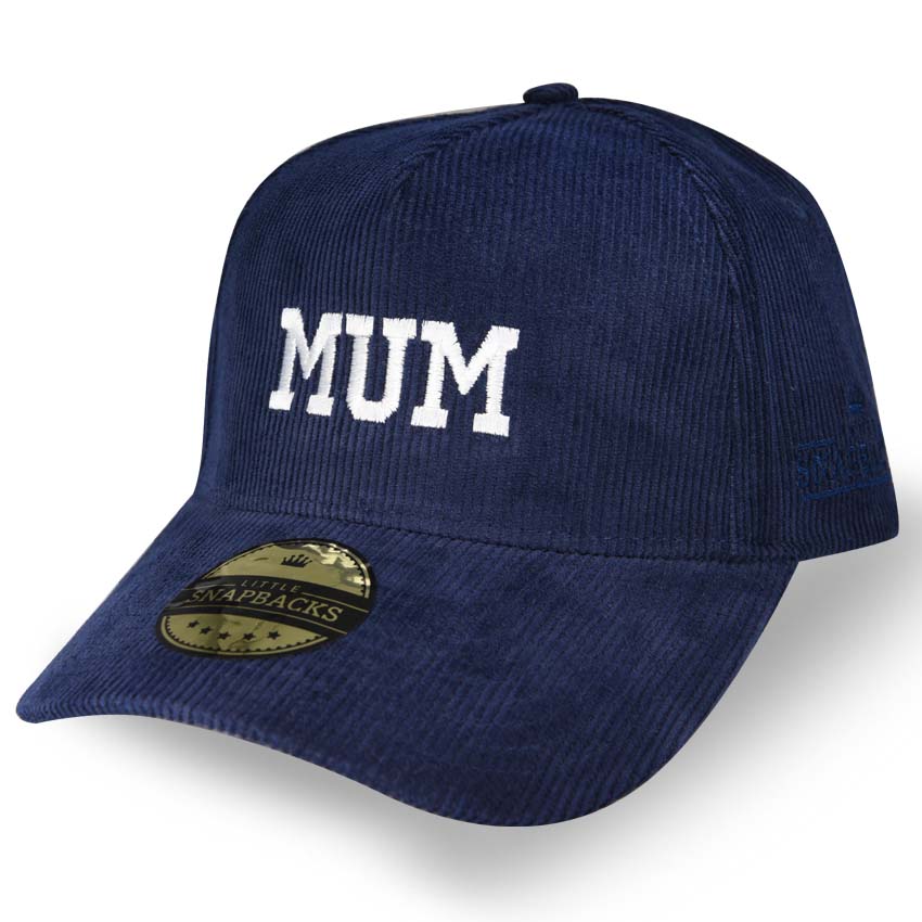 Matching Adult CURVE BRIM, Navy CORD Snapback