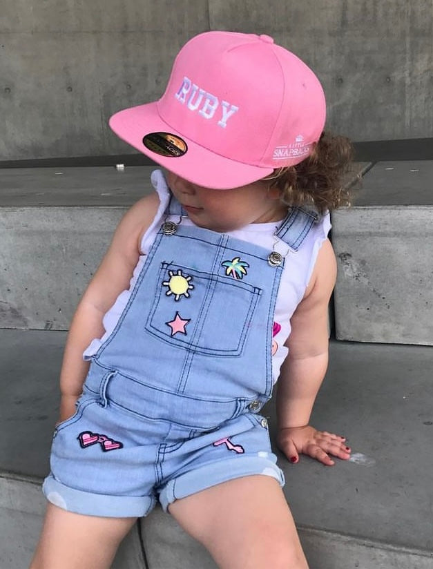 Pink Snapback - Personalised kids hats