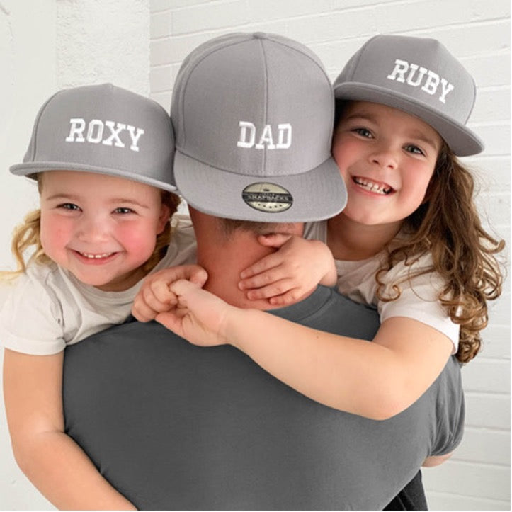 Little Snapbacks - Matching_EASTON Grey caps