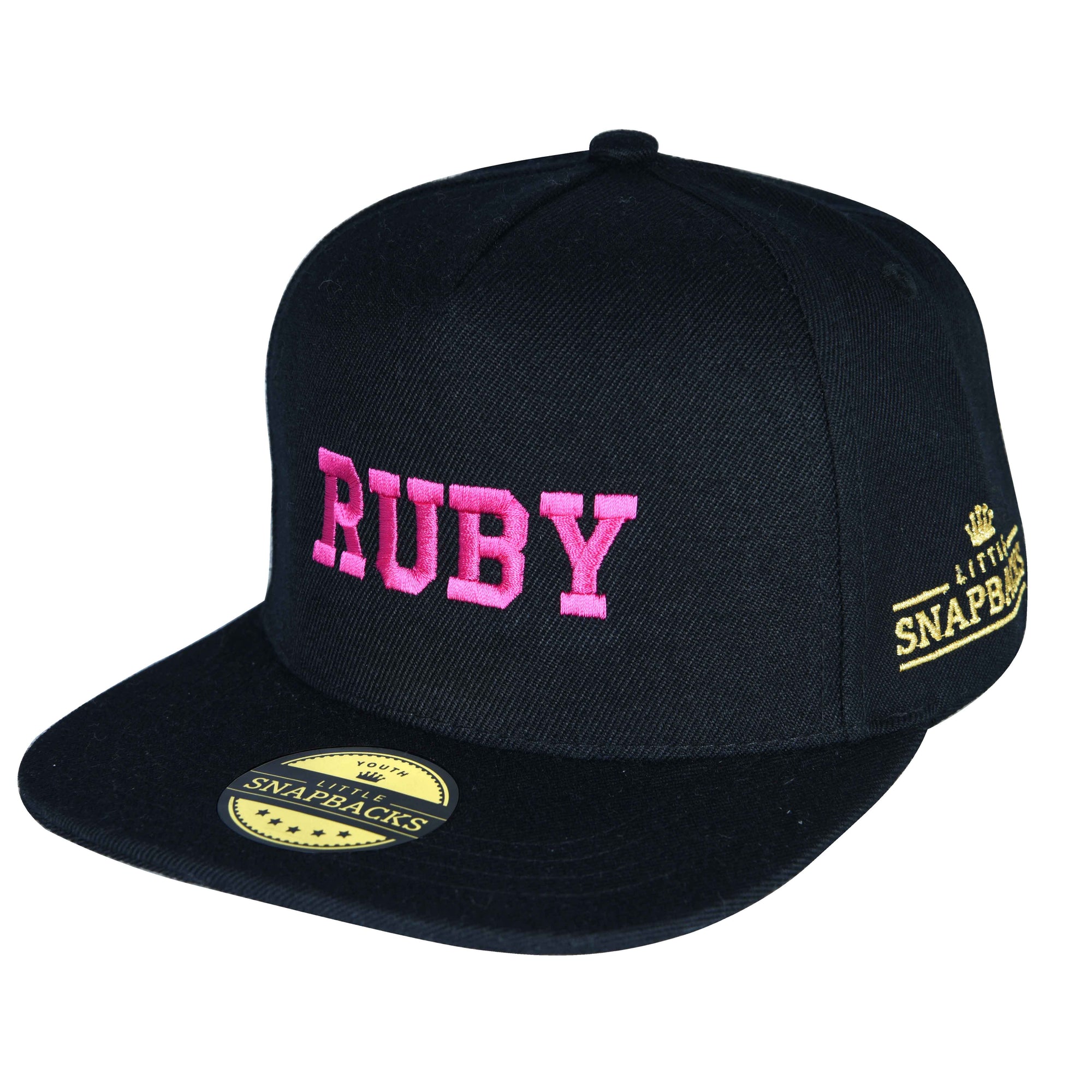 Black Snapback, Hot Pink Thread