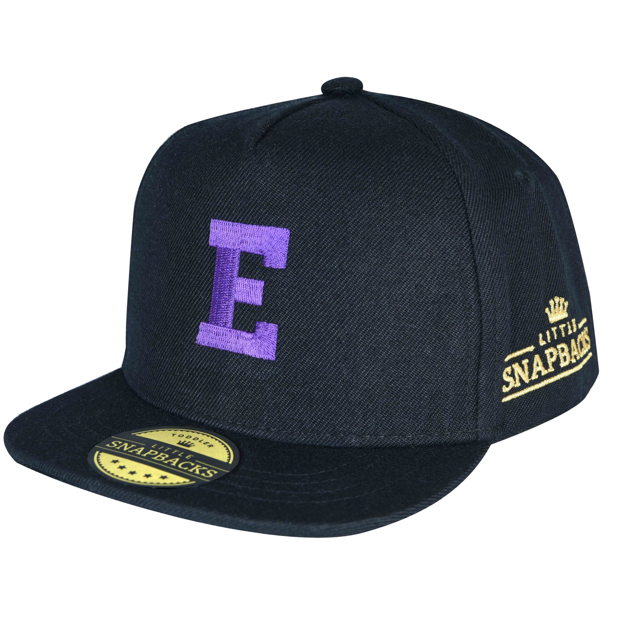 Black Snapback, Bright Purple Thread