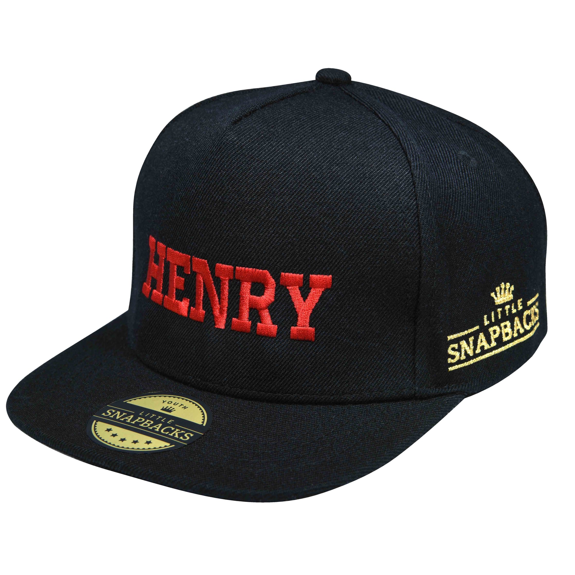 Black Snapback, Ruby Red Thread