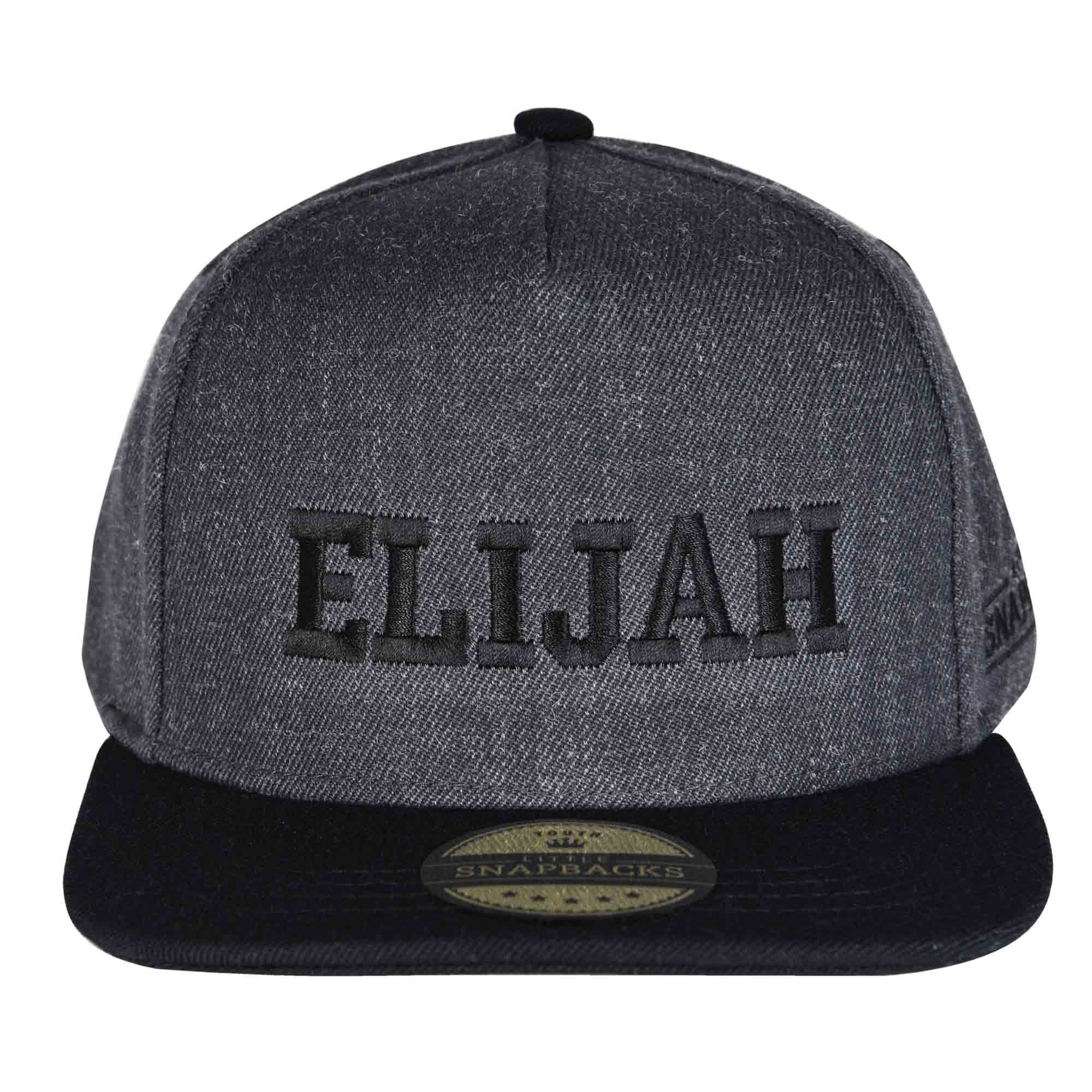 Charcoal Snapback, Black Thread