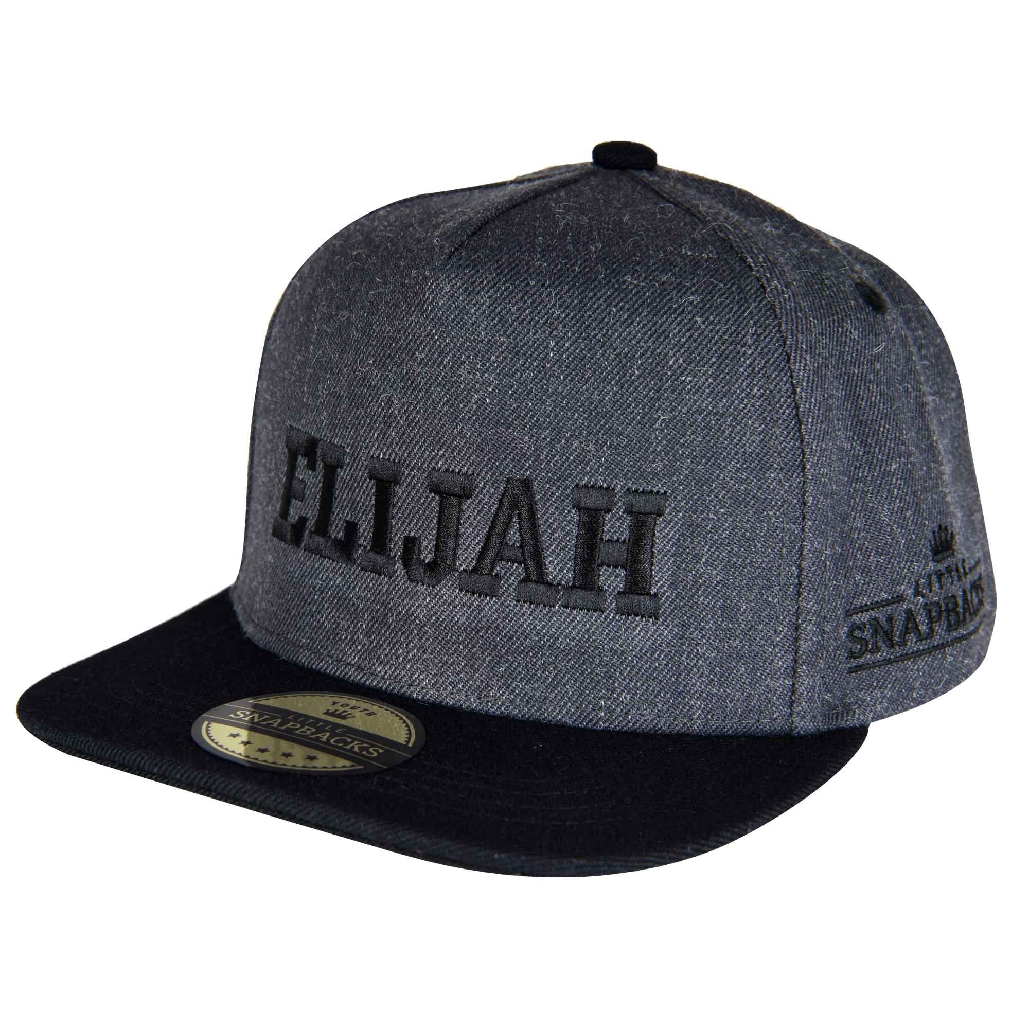 Charcoal Snapback, Black Thread