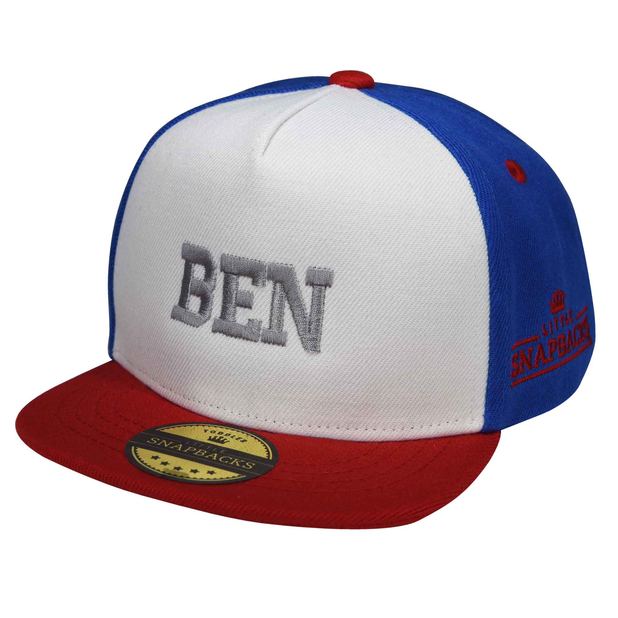 Personalised Kids Snapback - Grey Cloud Thread