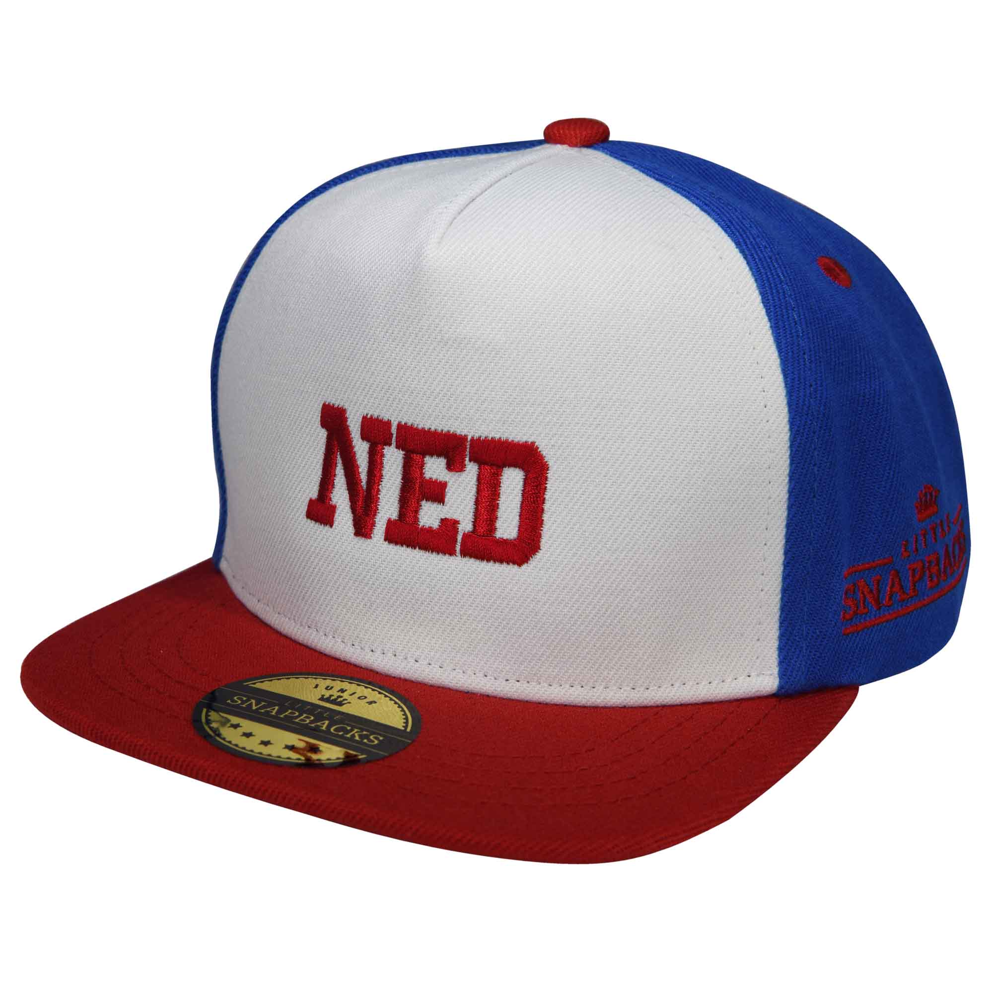Personalised Kids Snapback - Ruby Red thread