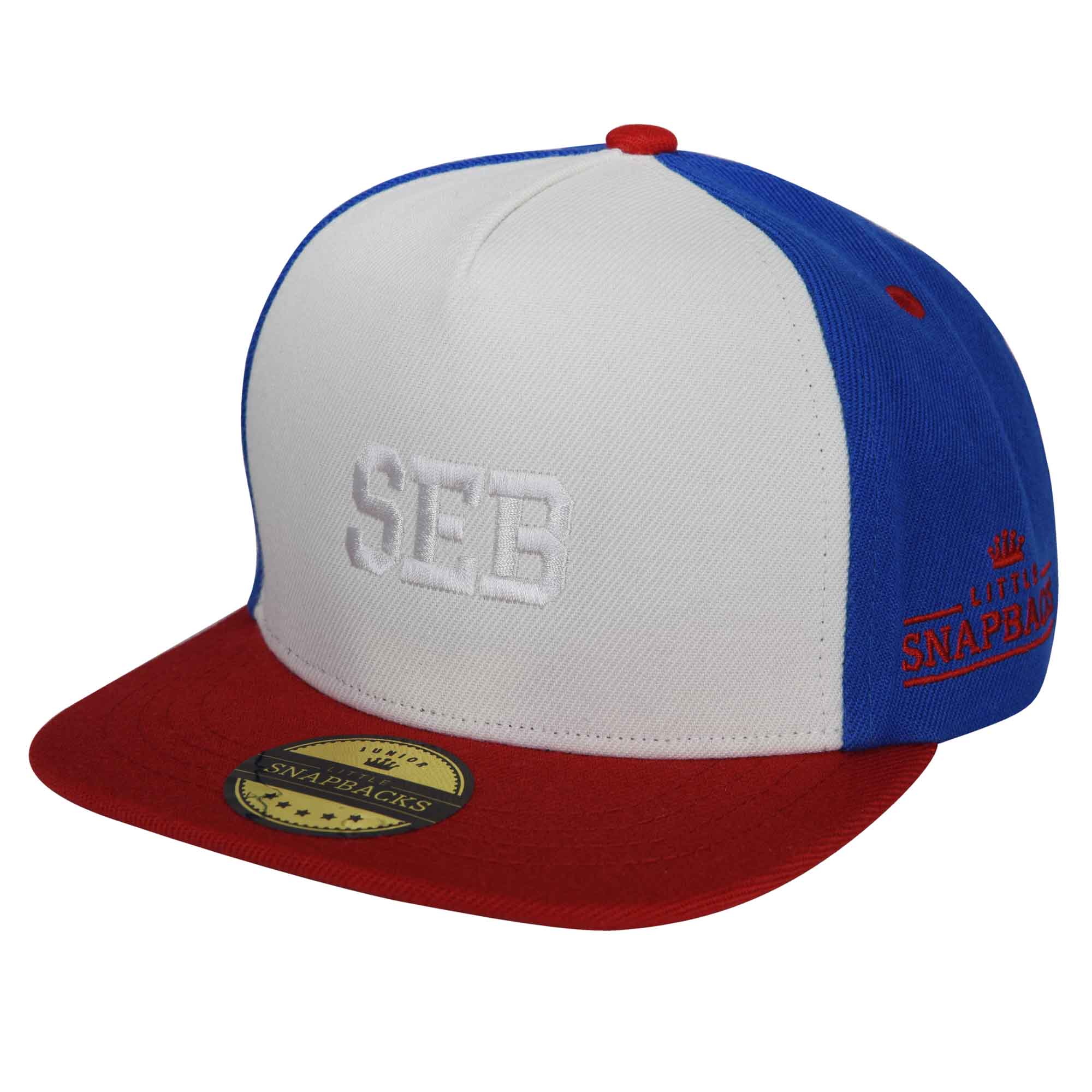 Personalised Kids Snapback - White thread