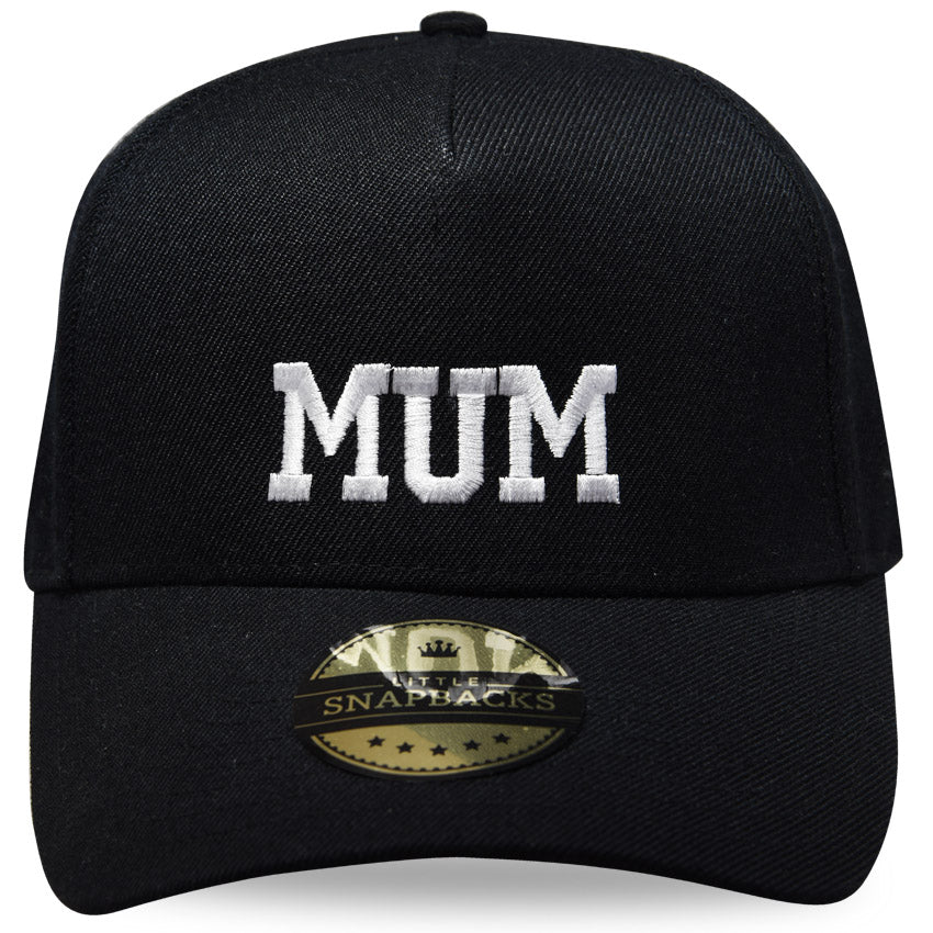 Matching Personalised Hat - Curve Brim Snapback - MUM