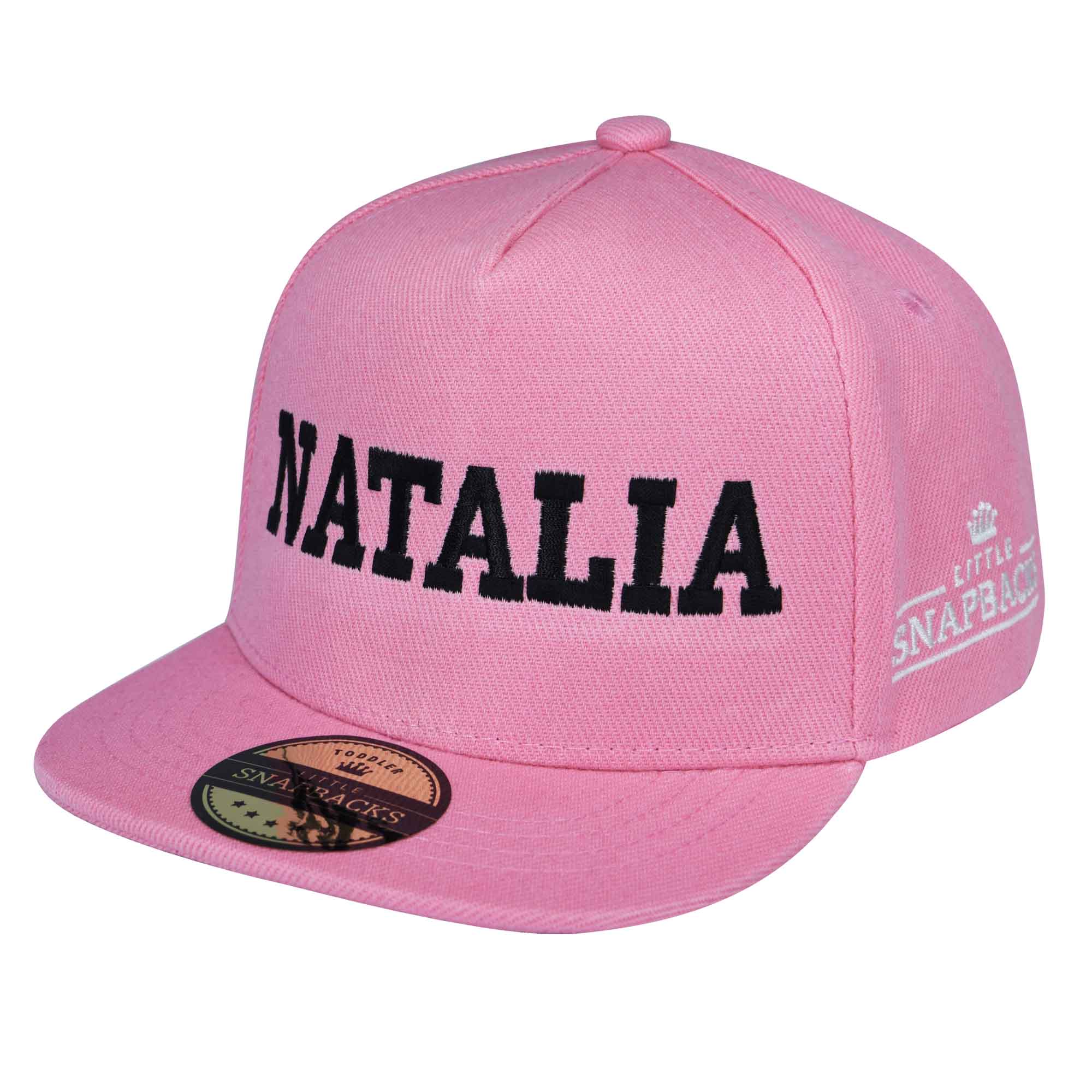 Pink Snapback, Black Thread
