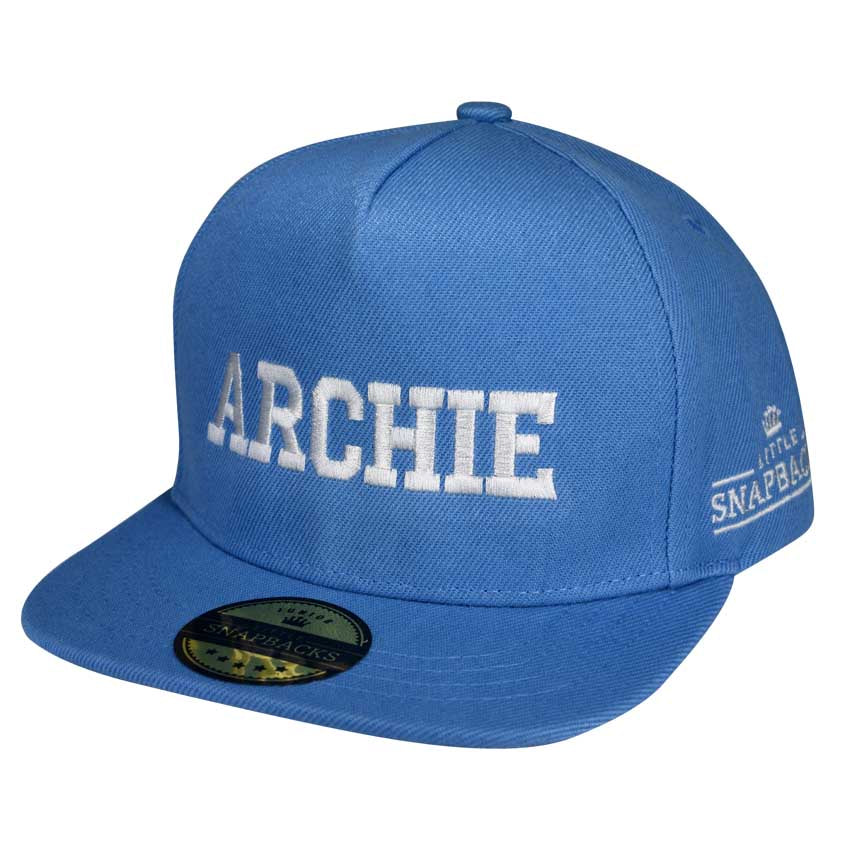 Personalised Kids Hats - Sky Blue Snapback