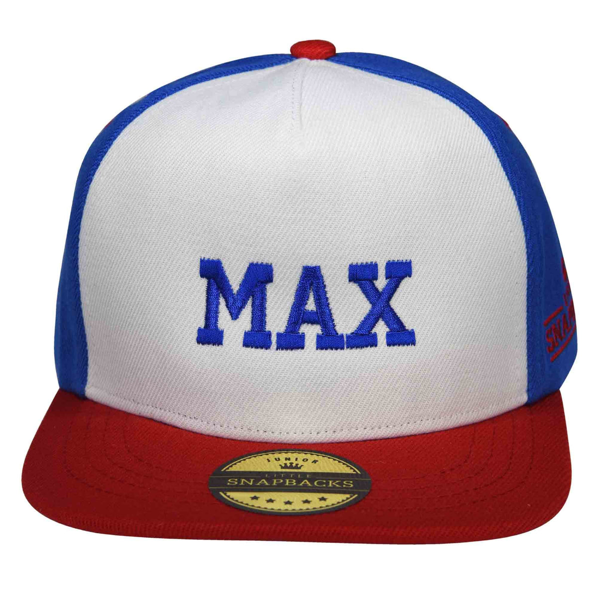 Personalised Kids hat - Royal Blue thread