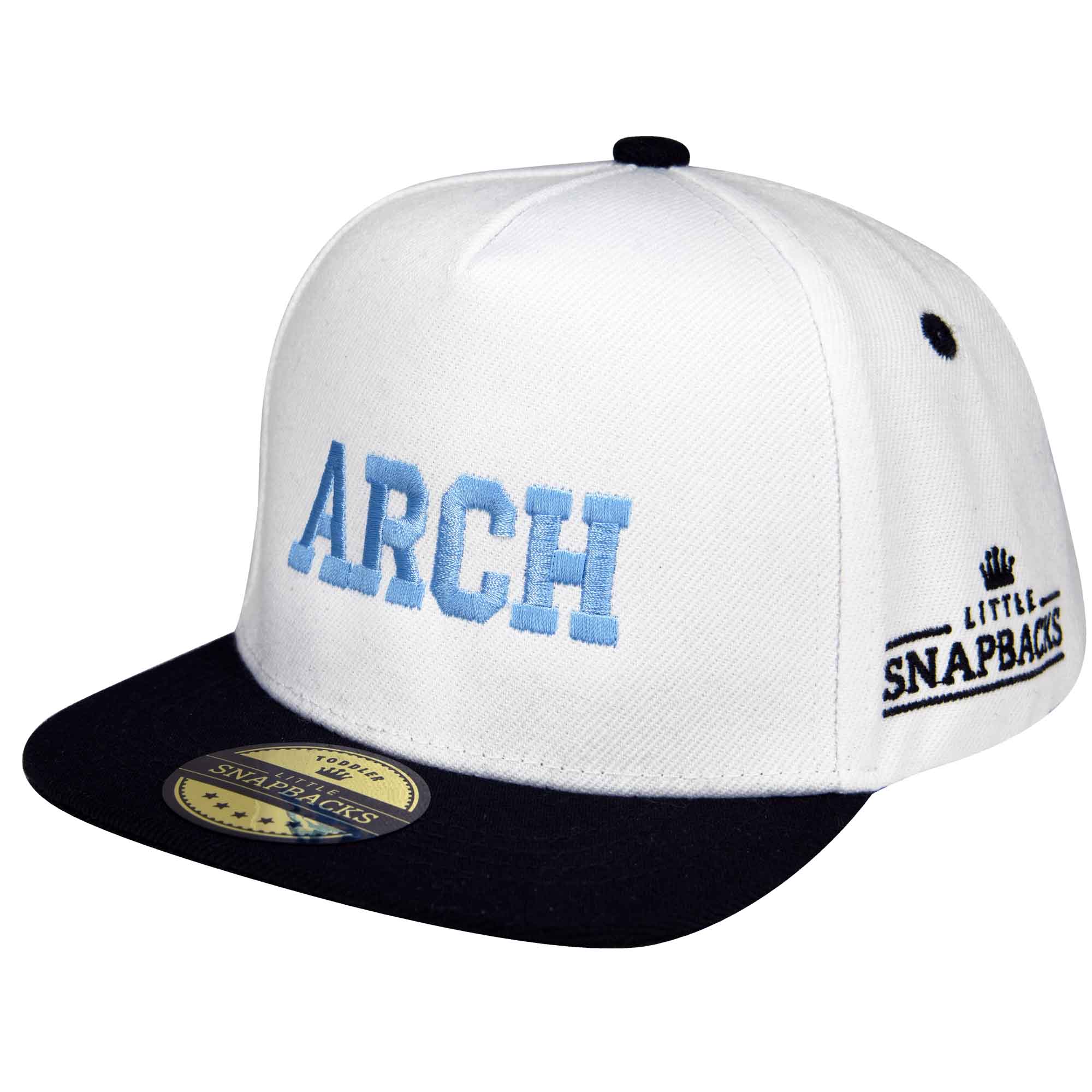 White Snapback, Skyblue Thread