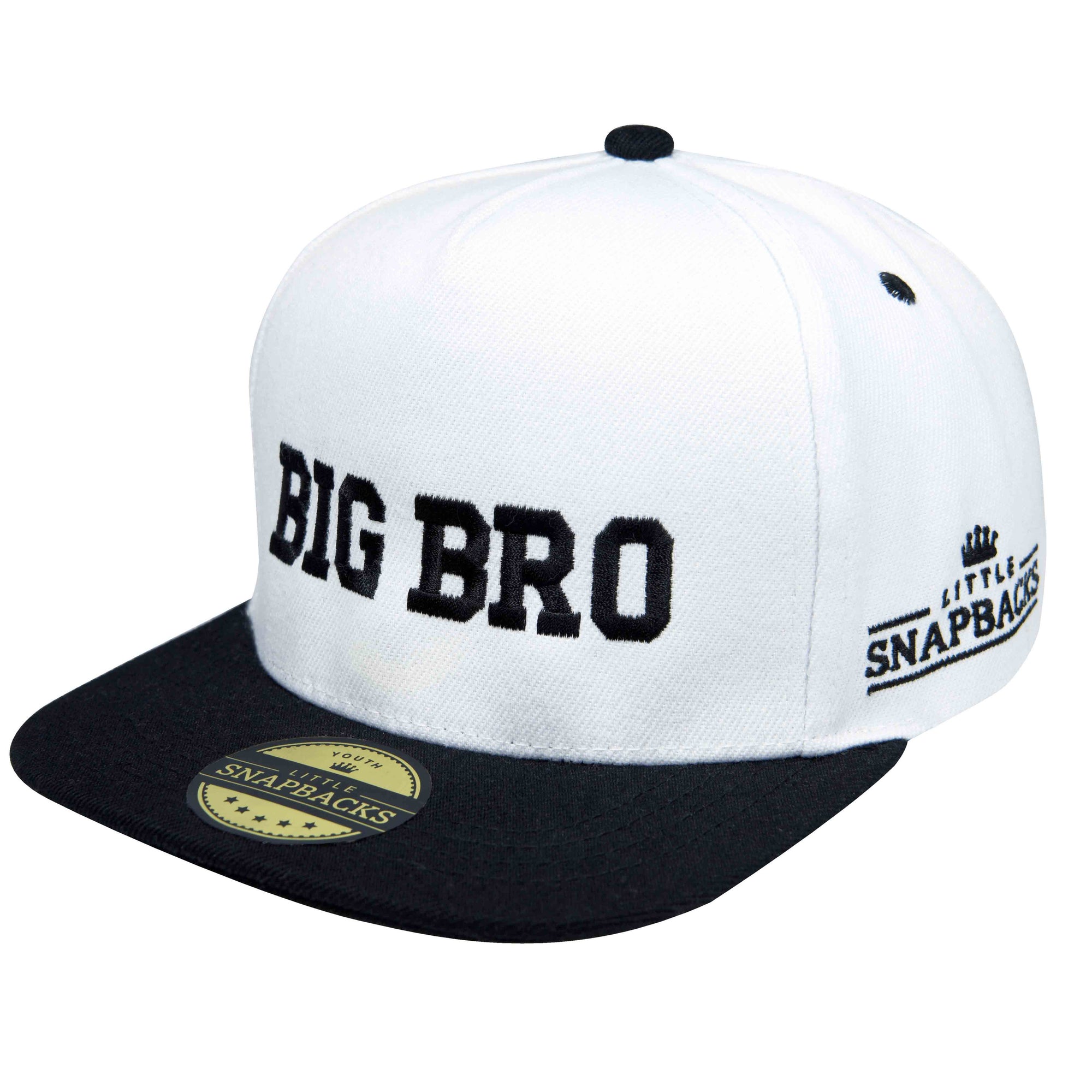 White Snapback, Black Thread