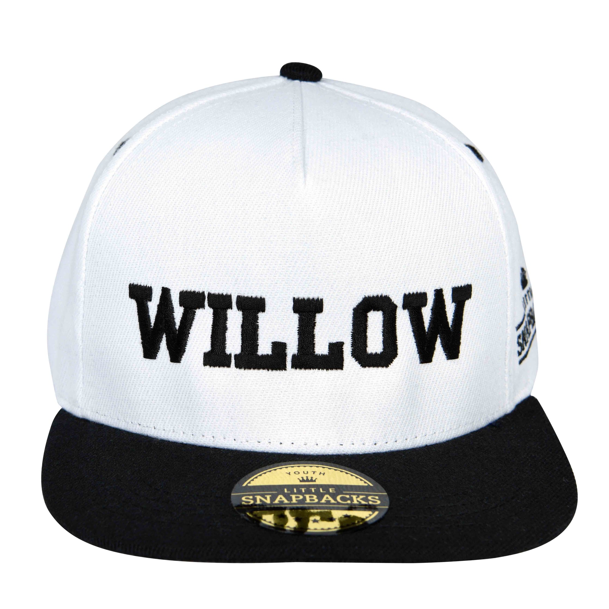 White Snapback, Black Thread