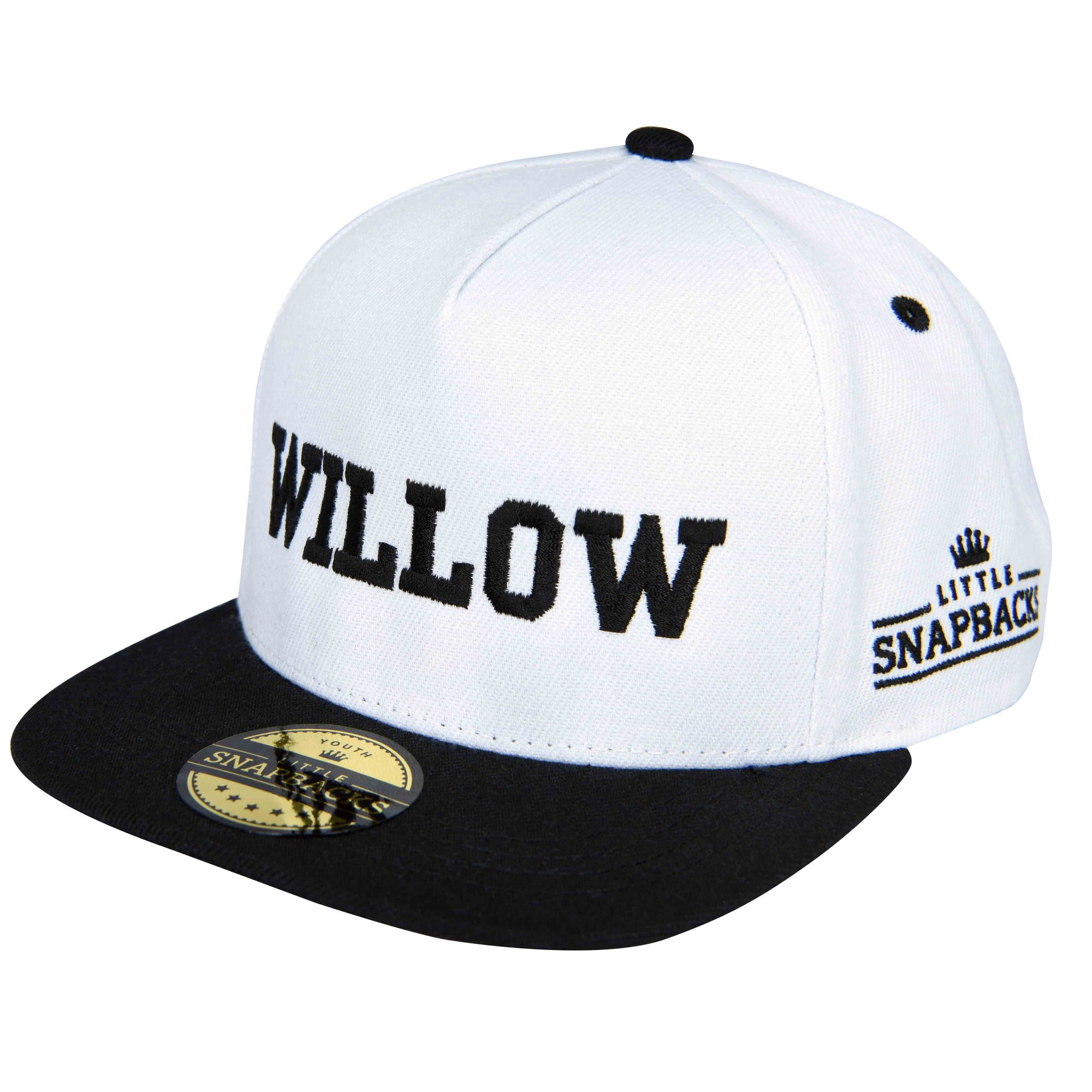 White Snapback, Black Thread