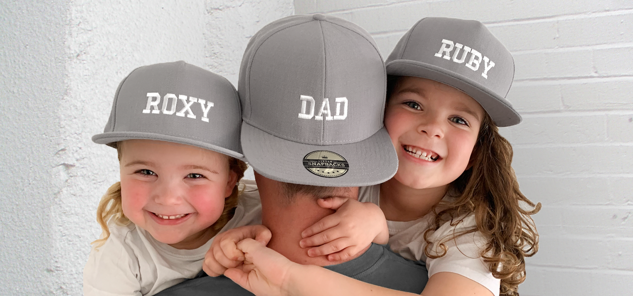 Little Snapbacks - Banner30_-_Matching_Fathers_Day Grey caps