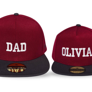 Matching Fathers Day Gift Ideas - Personalised Daddy Daughter Hats