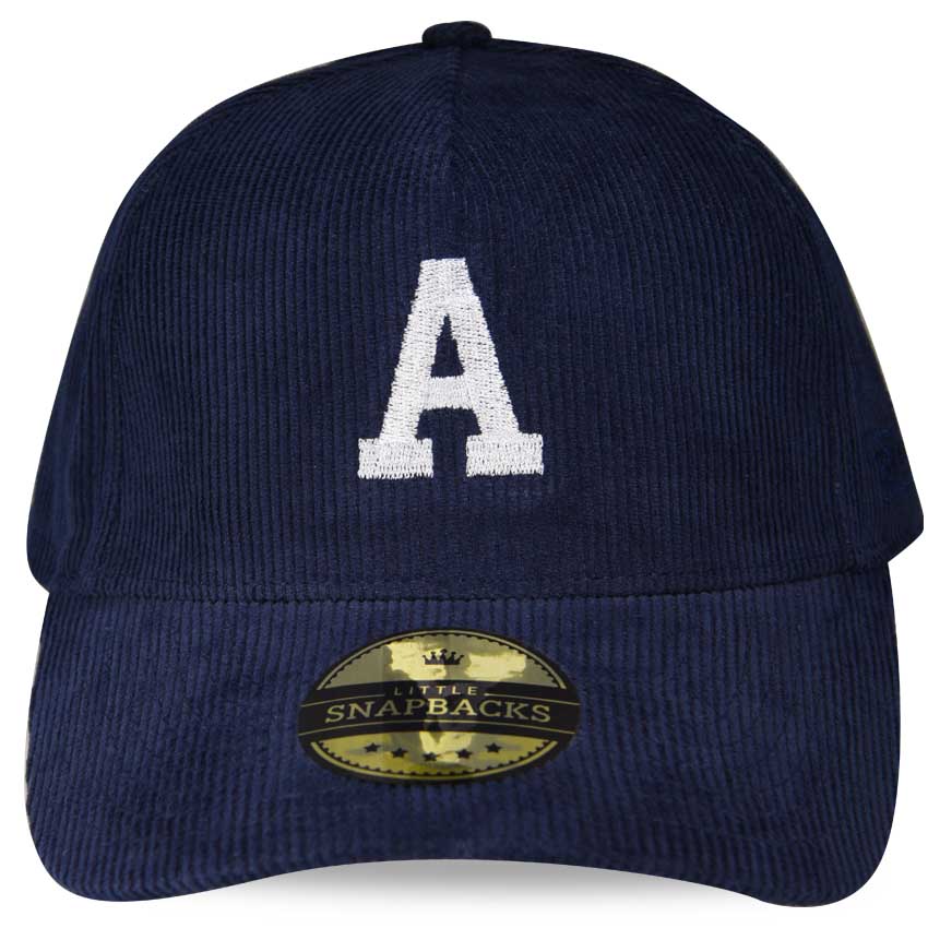 Personalised Initial Hat - Navy Cord Snapback