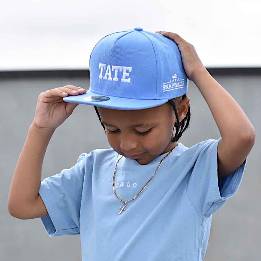 Personalised Kids Hats - Sky Blue