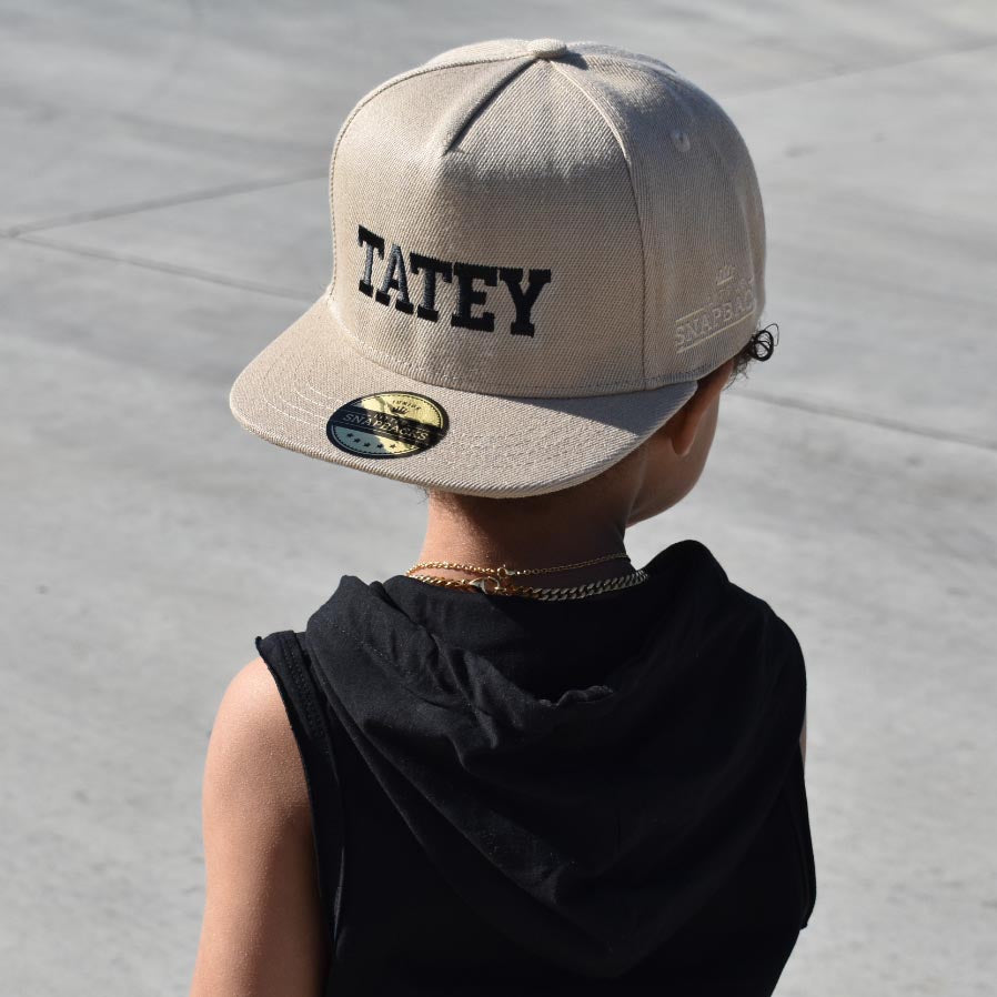 Personalised Kids Hat - Tan Snapback