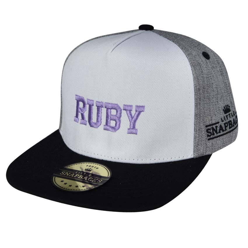 Greyscale Snapback Little Snapbacks Pty Ltd - Main Image
